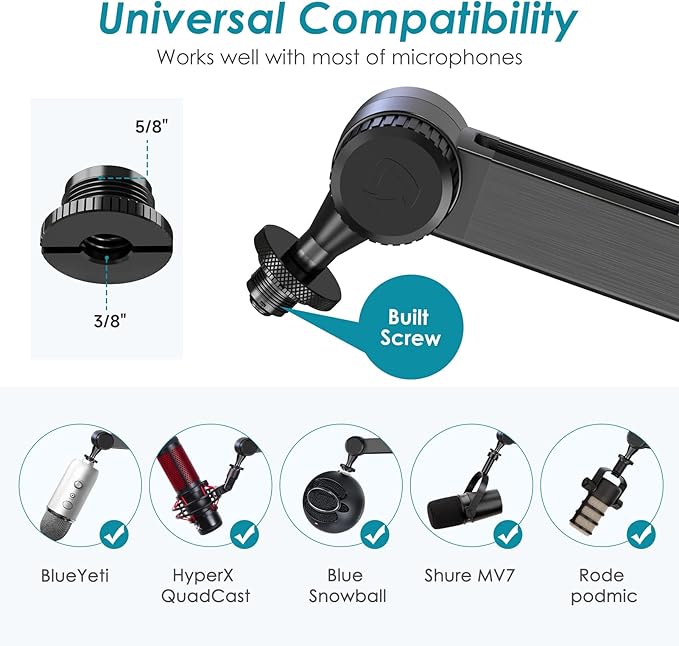 Mic Boom Arm Stand Compatible - Image 7