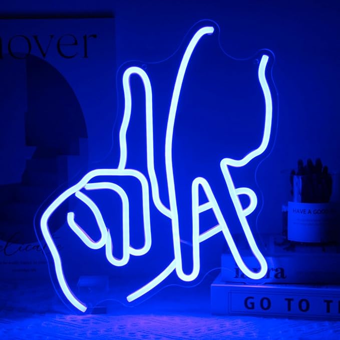 Los Angeles Gesture Neon Sign Baseball Team Neon Lights by Kullneon