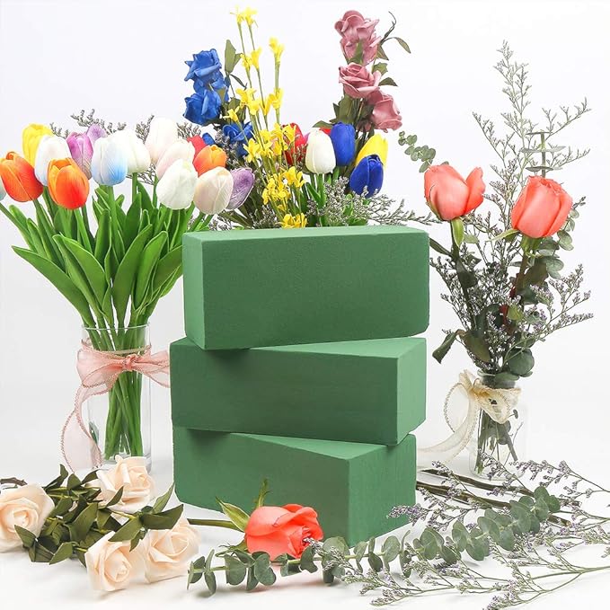 CCINEE Floral Foam Bricks, Florist Foam Green Wet Blocks Supplies - Image 4