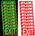 20 Pcs Glow in the Dark Exit Signs by Gilprop
