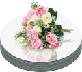 12PCS 8inch Round Mirrors for Centerpieces, Circle Mirror Centerpieces for by PASOCON