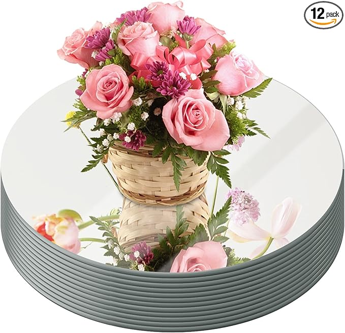 JAMBALAY Round Mirror Centerpieces by JAMBALAY