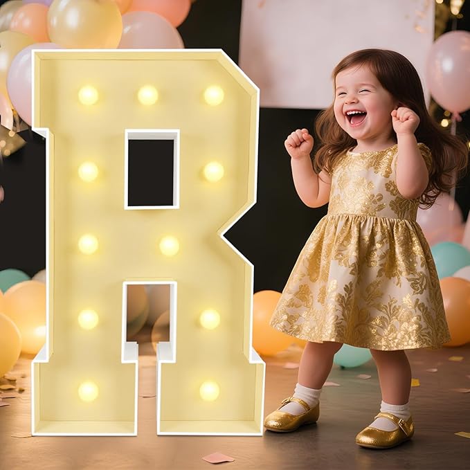 Marquee Light Up Letters: 3FT Large Decorative Signs by Unknown