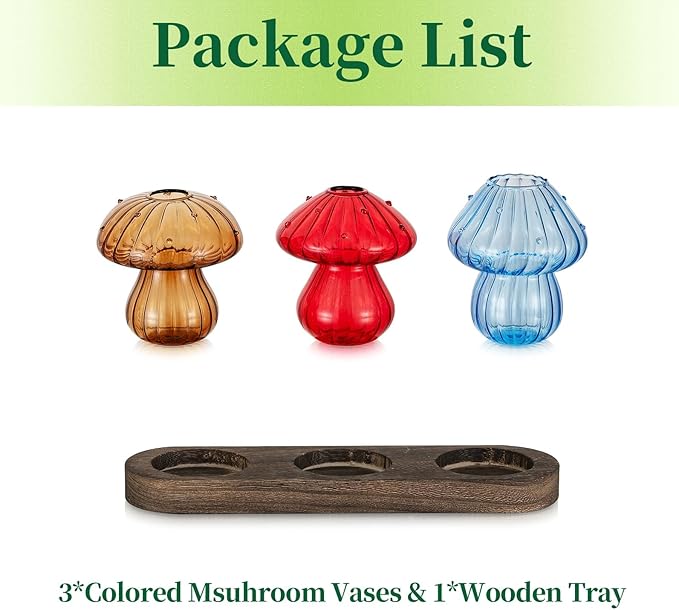 Glass Propagation Station for Plant: Mushroom Planter - Image 7