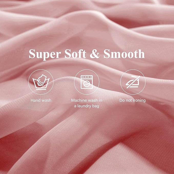 2 Pack 10 Ft Chiffon Table Runner Blush Pink Gauze Long Table Runners 27x120 - Image 7