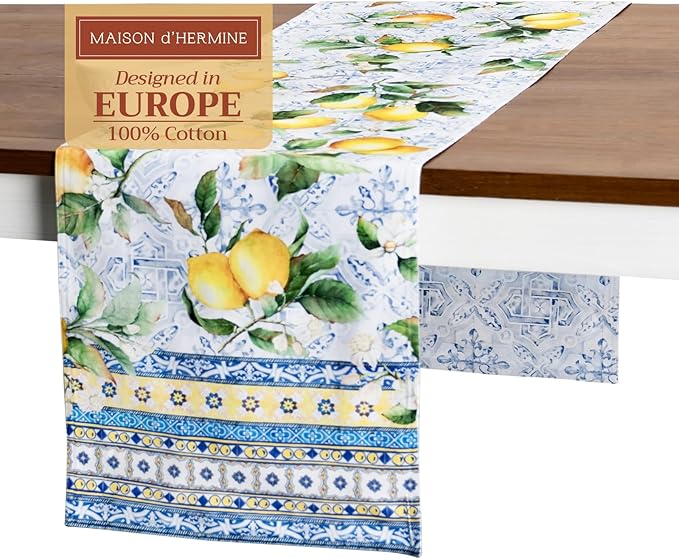 Maison d' Hermine Table Runner 100% Cotton Double Layer Table Runners 72 inches by MaisondHermine