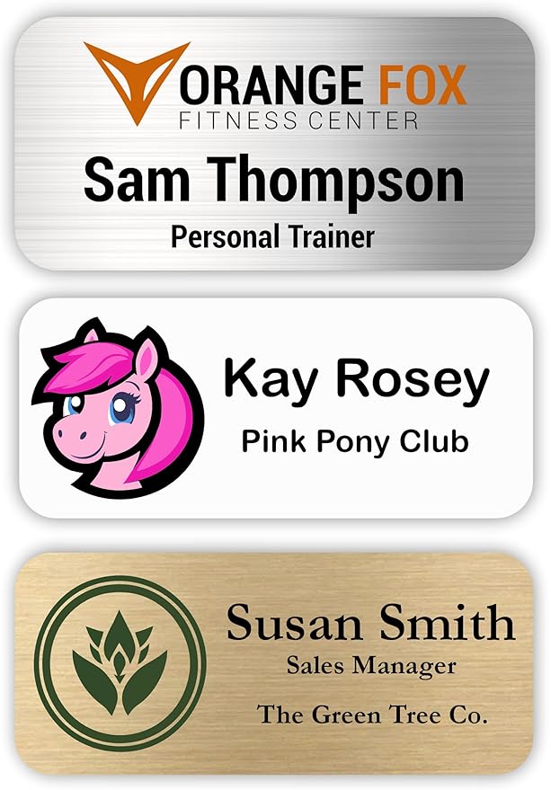Custom Name Tag with Logo by Awards4U