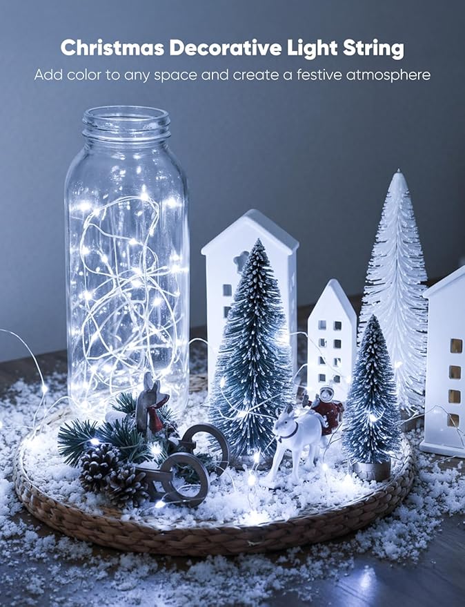 Minetom 12 Pack Fairy Lights Battery Operated String Lights, 8 Modes & Timer - Image 6