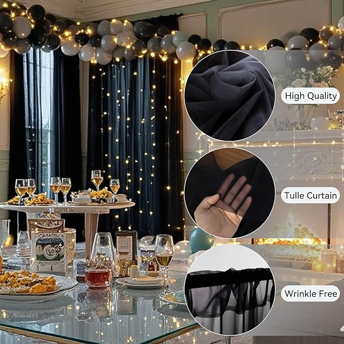 10×10ft Tulle Backdrop Curtains - Image 4