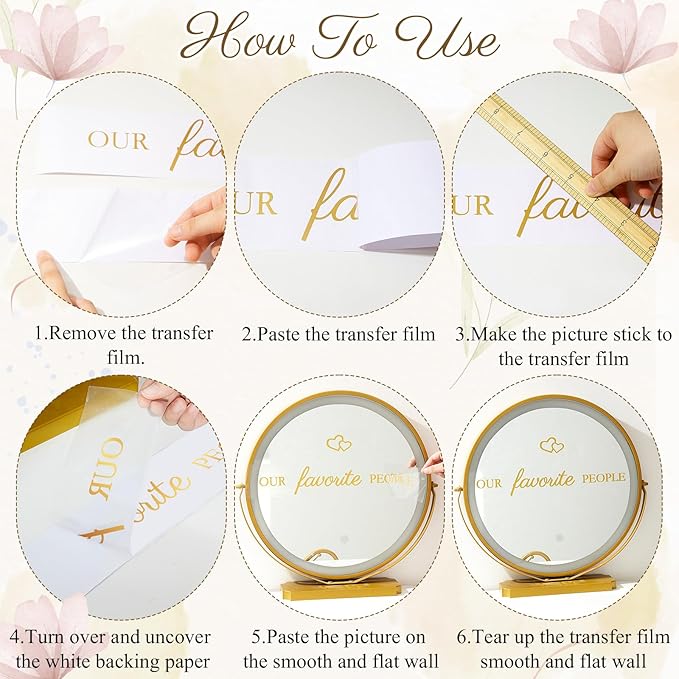 3 Pcs Wedding Seating Chart Decal Stickers DIY Our Favorite People Your Seat - Image 6