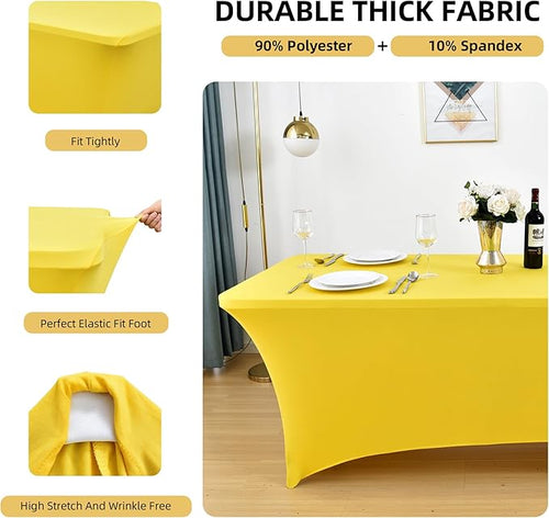 10-Pack 6ft Spandex Table Covers - Image 2