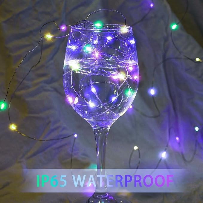 8 Pack Fairy Lights 7Ft 20 LED Twinkle String Lights 3 Modes Battery Operated - Image 4