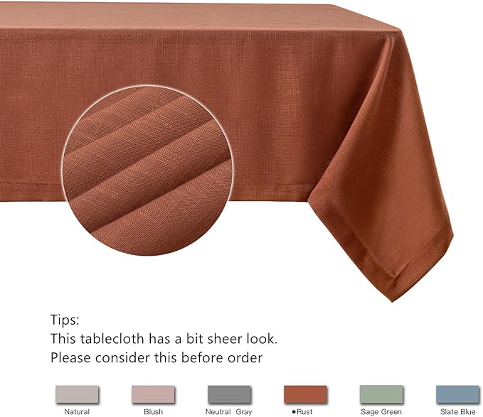 maxmill Lux Faux Linen Table Cloth - Image 5
