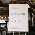 Welcome Wedding Sign Personalized, Luxury Wedding Sign Decorations Signage 12" by CENOVACY