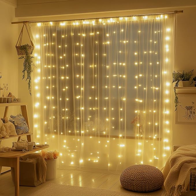 Fairy Curtain Lights, 300 LED Upgraded Tangle-Free Hanging Lights - Image 2