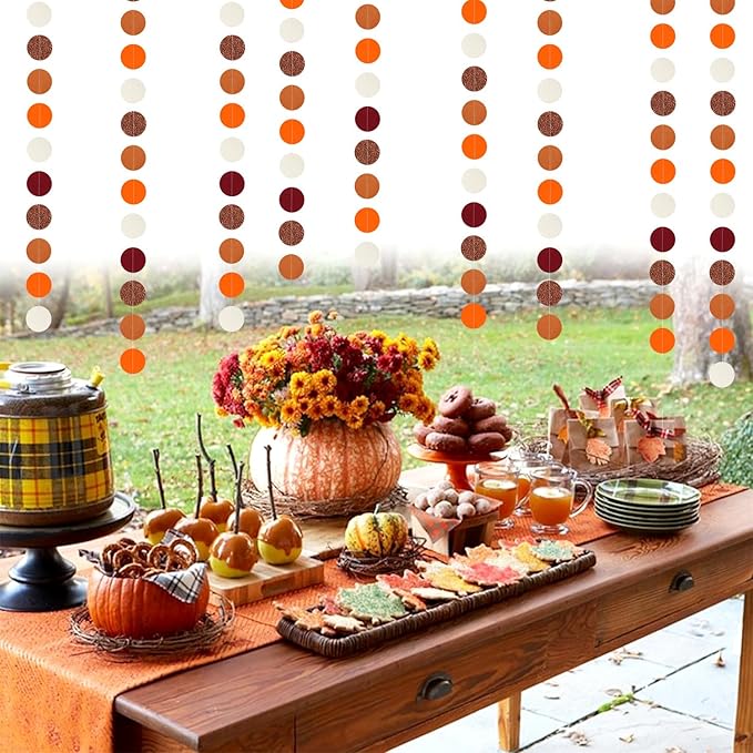 Boho Burgundy Brown-Orange Party-Decorations Streamers - 52Ft Birthday Baby - Image 6