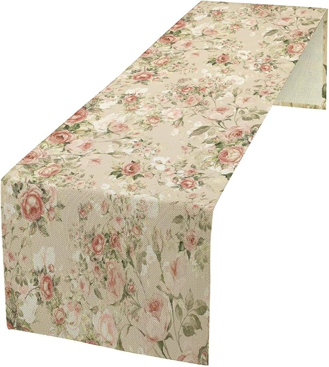 Lovely Rose Table Runner, 13in（33cm） W * 90in（229cm） L - Image 8