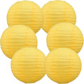 BEISHIDA 6-Inch Yellow Round Paper Lanterns Decorative Hanging Asia Chinese by Beishida