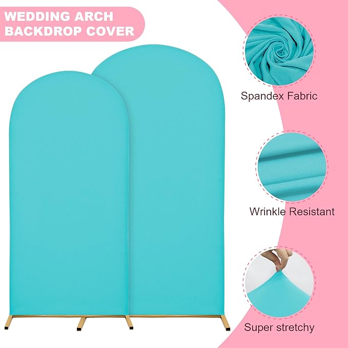 7.2FT Wedding Arch Covers Arch Backdrop Cover Arch Stand Covers Set Arch Cover - Image 4