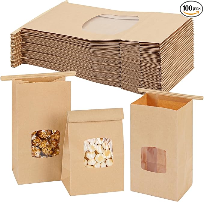 Moretoes 100pcs Small Bakery Cookie Bags by Moretoes