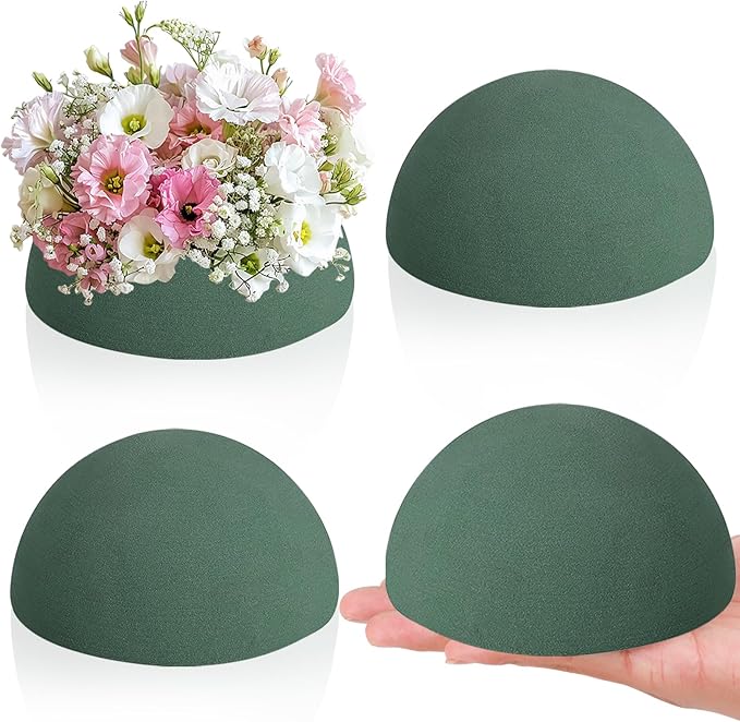 LOKIPA Floral Foam Round, 4 Pack Floral Dry Foam Half Ball by LOKIPA