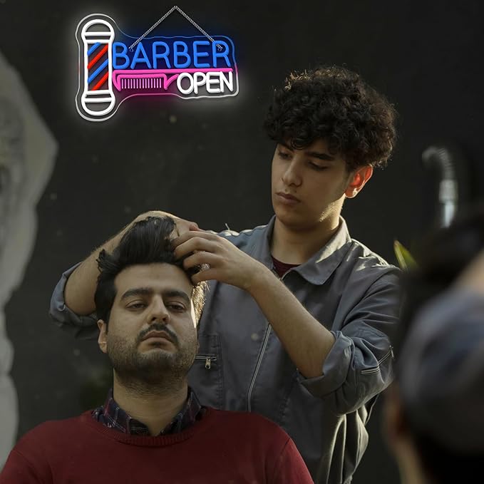 Ineonlife Barber Open Neon Sign Accessories Light Up - Image 6