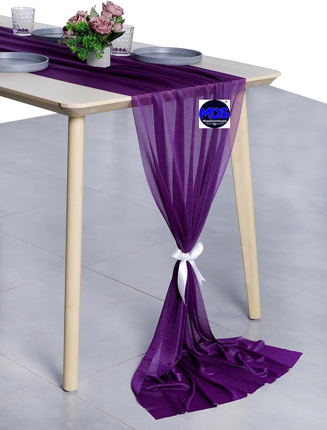 MDS Halloween Chiffon Table Runner - Image 3