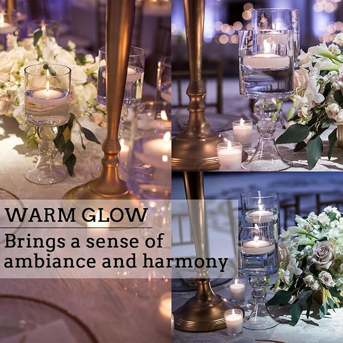 10 Hour Floating Candles, for Cylinder Vases, Centerpieces at Wedding - Image 8