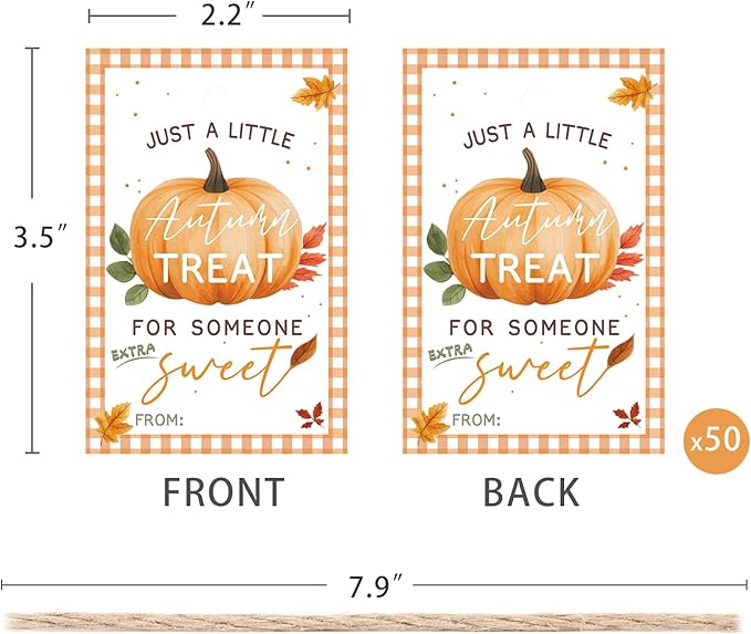 50pcs Thanksgiving Gift Tags - Image 2