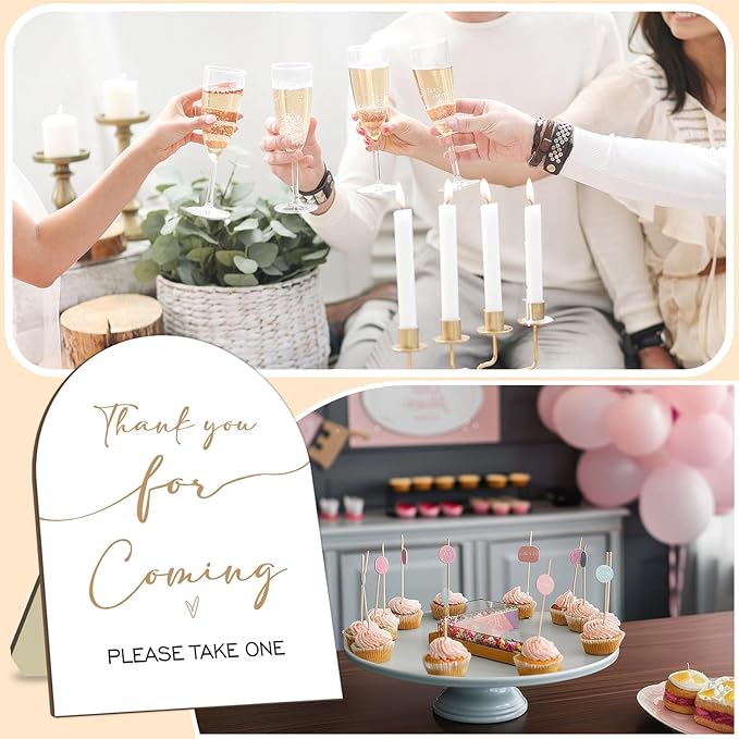 Thank You Sign for Guests, Bridal Shower Baby Shower Decoration Sign, Thank You - Image 5
