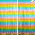 BRAVESHINE Colourful Tinsel Foil Fringe Curtains by BRAVESHINE