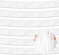 6 Pack 10 Ft Macaron White Foil Fringe Garland Metallic Streamers Tinsel Banner by LANTIANCHEN