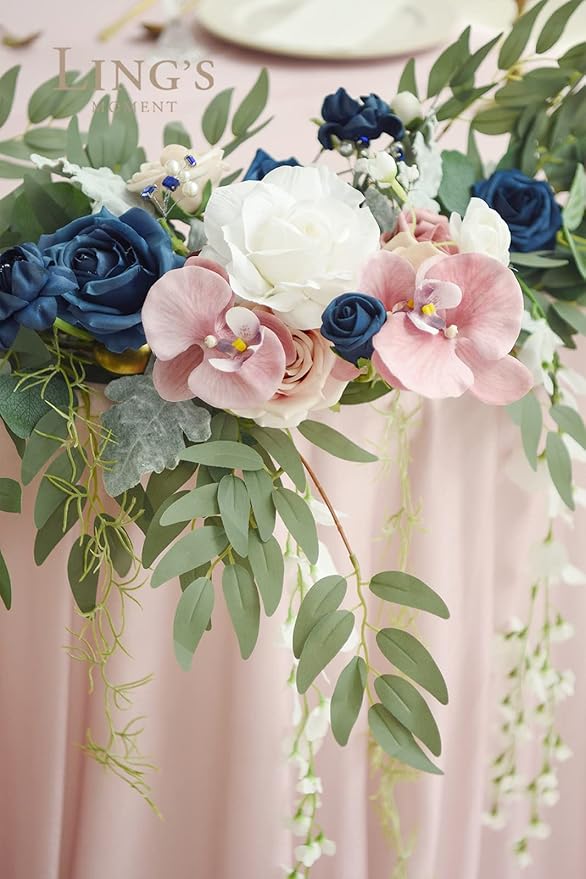 Ling's Moment 9FT Eucalyptus and Willow Leaf Garland - Image 4
