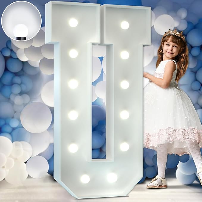 Marquee Letters 4 Feet Tall Large Light Up Letters Baby Shower Decorations by Letsmakeitimpressive