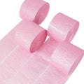 PartyWoo Crepe Paper Streamers 4 Rolls 328ft, Pack of Crepe Paper Perl Pink by PartyWoo