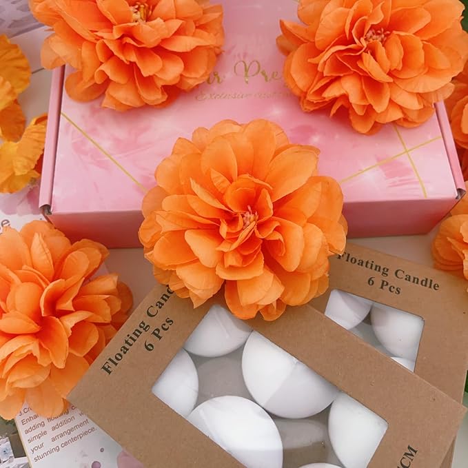 24 Pcs Floating Candles for Centerpieces and Floating Flowers Vase Fillers for - Image 8