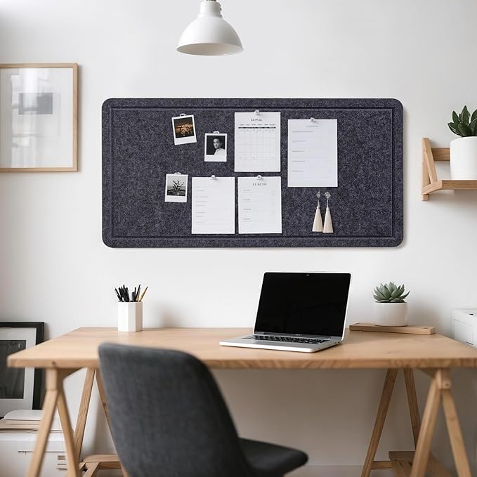 Bulletin Board, 35 x 17 1/2 inches Felt Board - Image 5
