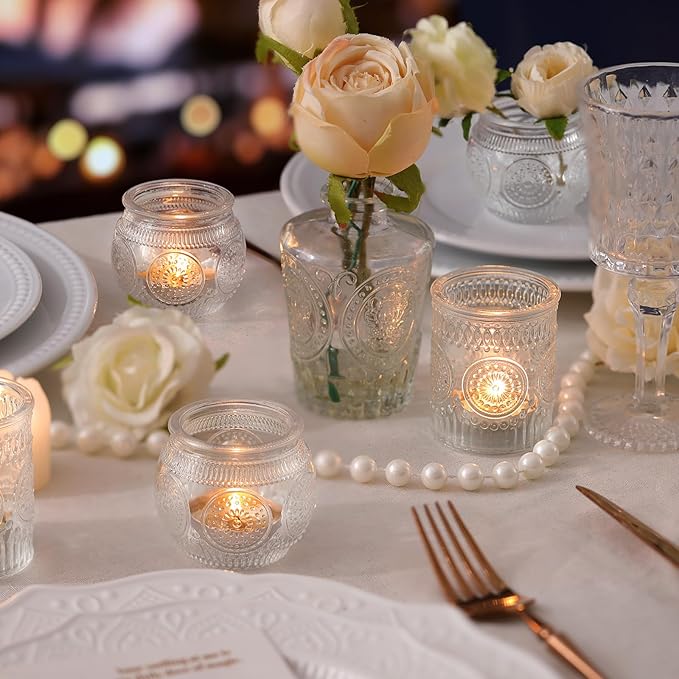 DARJEN Clear Votive Candle Holders Set of 36 - Image 2