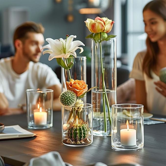 60pcs Glass Vase Cylinder Vases - Image 5