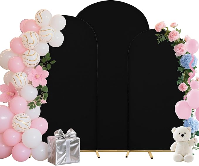 Wedding Arch Covers Arch Backdrop Cover Arch Stand Covers 7.2FT 6.6FT 6FT Set by Unknown