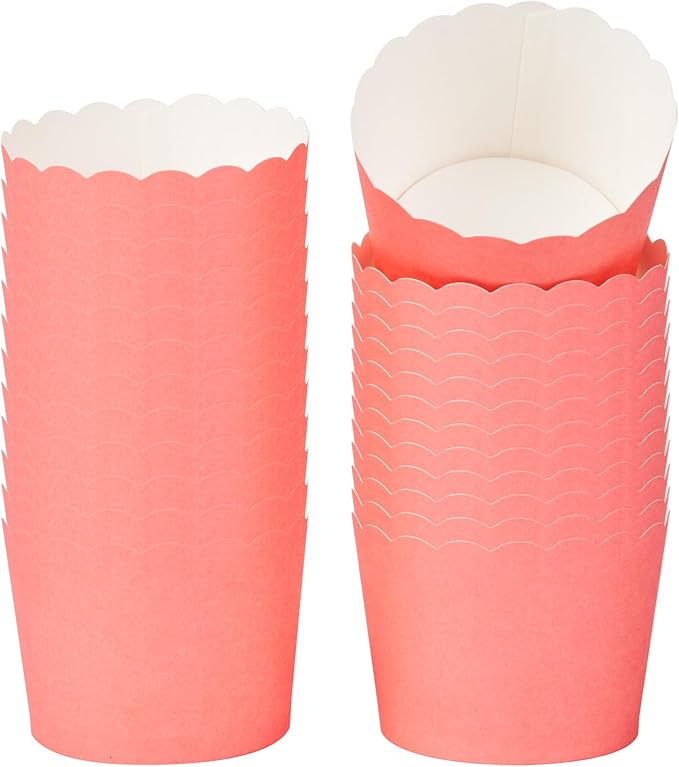 Panificio 3 Ounce Cupcake Wrappers, 200 Scalloped Baking Cups by Restaurantware