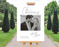 Modern Photo Wedding Welcome Sign, Minimalist To The Wedding Of Signs by Custom