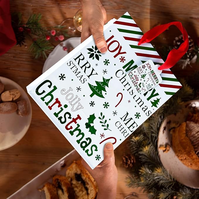 GITMIWS 12 Pack Christmas Paper Gift Bags - Image 5