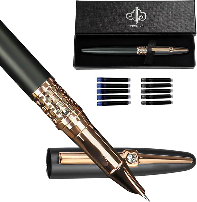 YUNCHUN Refillable Fountain Pen Fine Nib, Fancy Ink Pen by YUNCHUNSTATIONARY