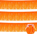 3 Pack 10 Long Macaron Orange Metallic Foil Fringe Garland Wall Hanging Tassle by Ferwzsr