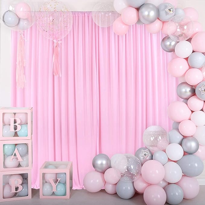 AK TRADING CO. 10 feet Wide x 12 feet Long IFR Polyester Backdrop Drapes - Image 5