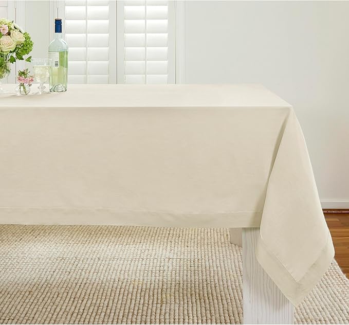 Solino Home Linen Tablecloth for Rectangle Tables 60 x 90 Inch by SolinoHome
