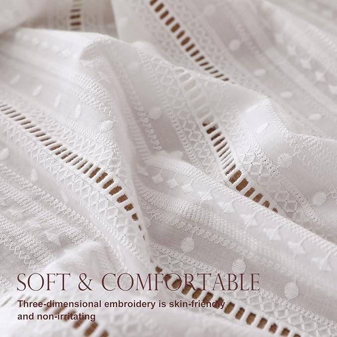 patdrea Designer Vintage Cotton White Lace Tablecloth - Image 4