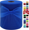 Royal Blue Tulle Fabric Rolls 6 Inch by 200 Yards Fabric Spool Tulle Ribbon by IONTACH