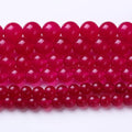 Rose Carnelian Stone Beads Gemstone Round Crystal Energy Jade Beads Stone Beads by Unknown